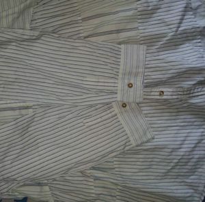 Striped Button-Down T shirt