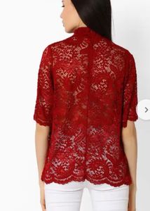 Vero Moda Red Lace Party top M/38