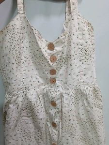 Floral Sundress with Buttons