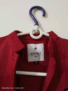 Stylish Red Boys&#39; Jacket