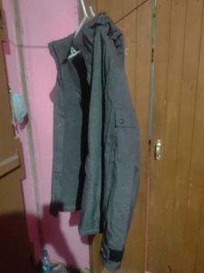 Premium Gray Hooded Heavy Office Casual Jacket