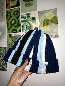 Striped Handmade Crochet Beanie