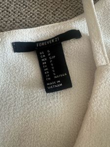 Forever 21 White Crop Top