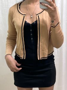 Tan Color Beautiful Cardigan