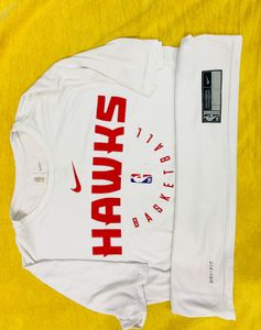 NIKE Atlanta Hawks White Dri-Fit (Unisex)