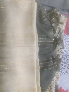 Elegant Floral Embroidered Kurta with pant and dup