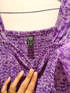 Purple Floral Maxi Dress