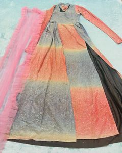 Glitter Multicolour Fishcut Gown