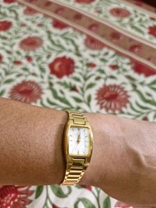 Original Titan Ladies Gold Watch
