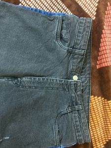 Dual Tone Ripped Look Jeans