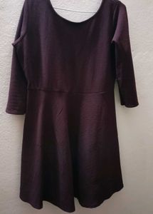 Coffee Brown Skater Dress.