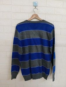Zara Striped V-Neck Sweater