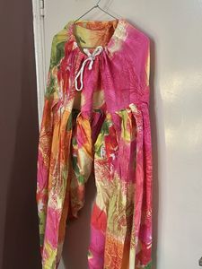 Vibrant Boho Floral Harem Pants