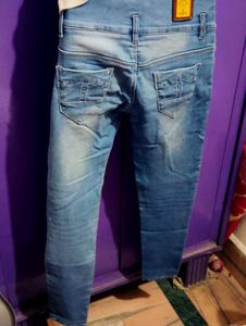 High Waisted Button Jeans