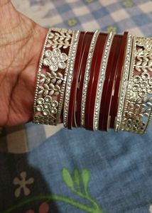 Maroon Colour Bridal Chuda