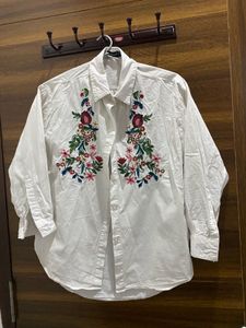 Floral Embroidered Shirt