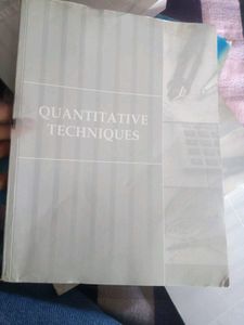 Quantitative Techniques Book