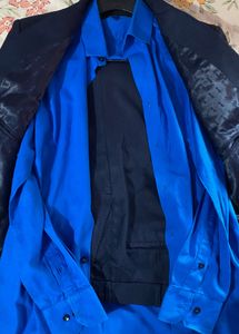 Men&#39;s Navy Suit with Blue Shirt