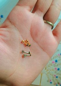 🔥SALE🔥Gold And Silver Polished Studs (COMBO)