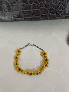 Sunflower Beaded Bracelet
