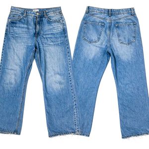 Y2K blue baggy wide leg jeans UNISEX