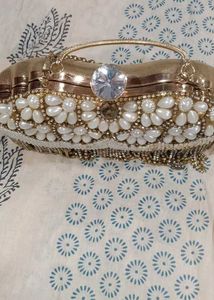 Pearl &amp; Rhinestone Clutch