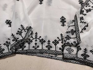 White Fancy Duppatta Sale