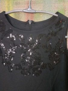Girls&#39; Black Sequinned Party Dress