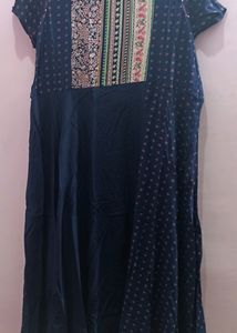 Anaarkali Kurti Blue Color