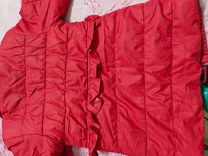 Red Quilted Jacket