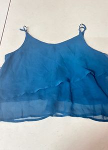 Blue Layered Cami Top