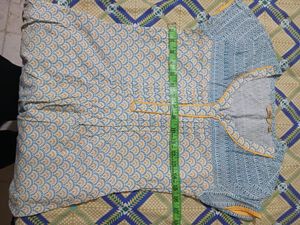 Kurti Cotton With Lace Work
