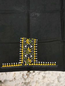 Black Embroidered Fabric