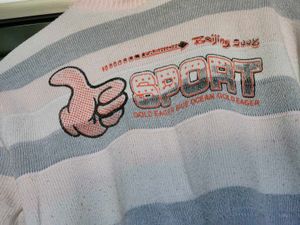 Vintage Striped Sport Sweater