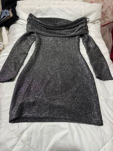 Sparkling Silver Party Dress
