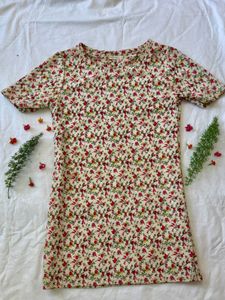 Beautiful Floral Korean Dress