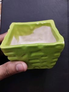 Gift ❤️ Square Ceramic Red Planter