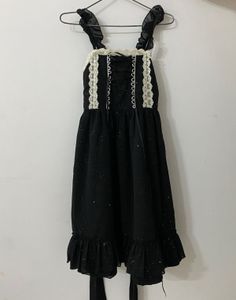 Highly Branded Black Lace Dress