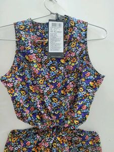 Floral Cutout Mini Dress