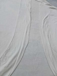White Open Cardigan