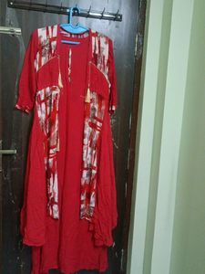 Rayon Long Straight Stylish Kurti