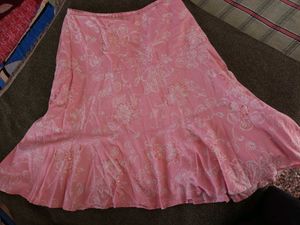 Pink Floral Skirt