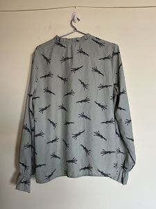 Patterned Long Sleeve Top