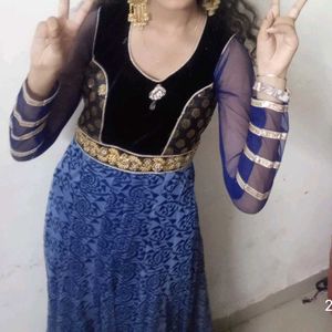 Blue Anarkali Dress