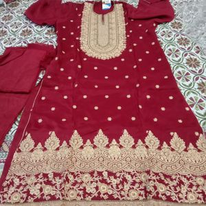 Red Suit For Bride