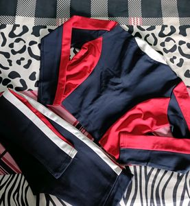Zip Up Color Block Jacket &amp; Pants Set