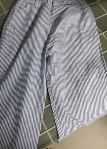 Striped Wide-Leg Pants