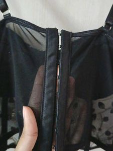 Embroidered Black Blouse | Party Top