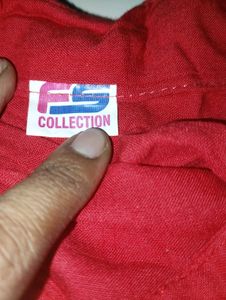 Red Strechable Shirt For Women and Girls