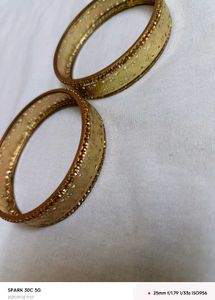 Gold-Tone Bangles (Set of 2)
